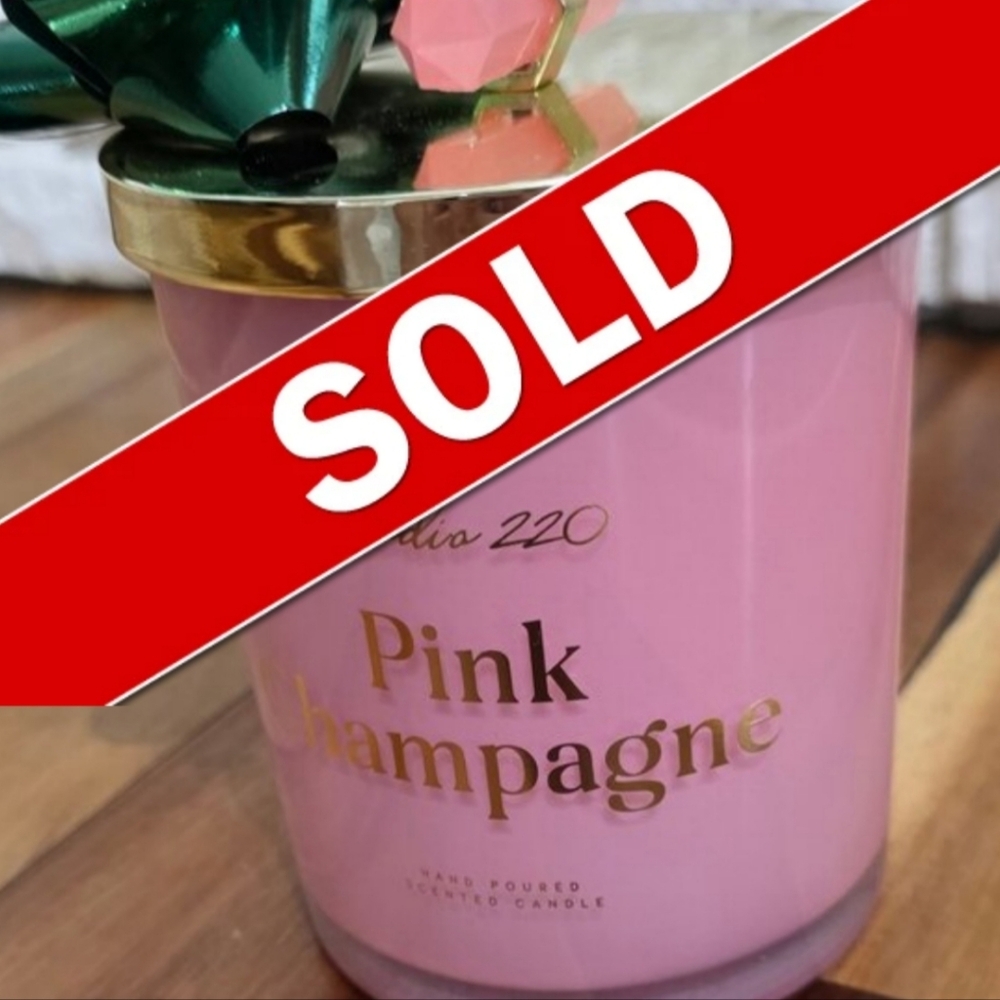 NWT_Studio 220 Scent - Pink Champagne Candle